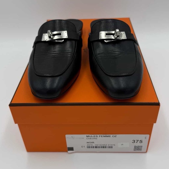Hermes Oz Mule Black Size 37.5 - Picture 4 of 5